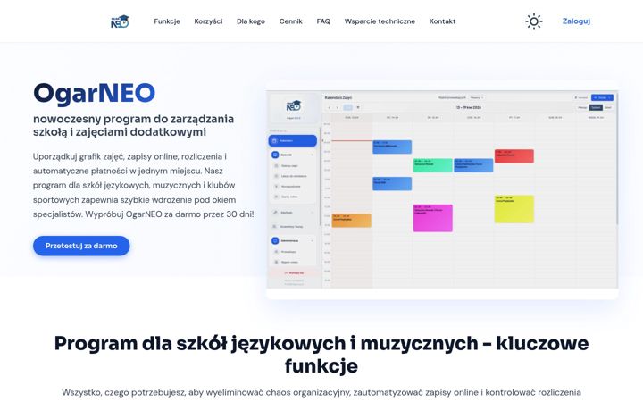Screenshot of ogarneo.pl