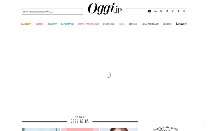Screenshot of oggi.jp