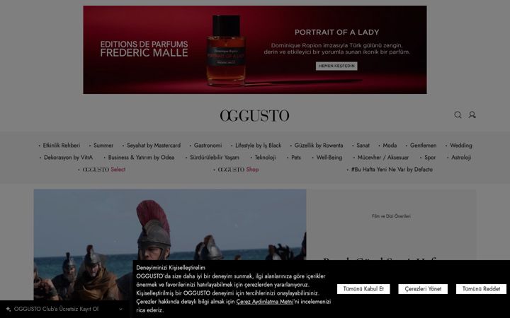 Screenshot of oggusto.com