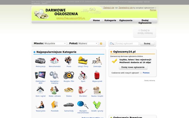 Screenshot di oglaszamy24.pl