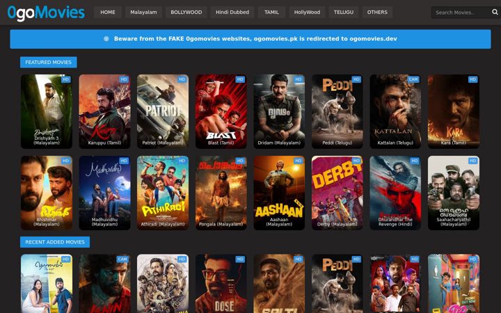 Screenshot of ogomovies.dev
