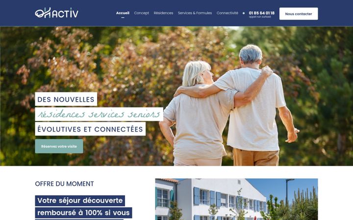 Screenshot of ohactiv.fr