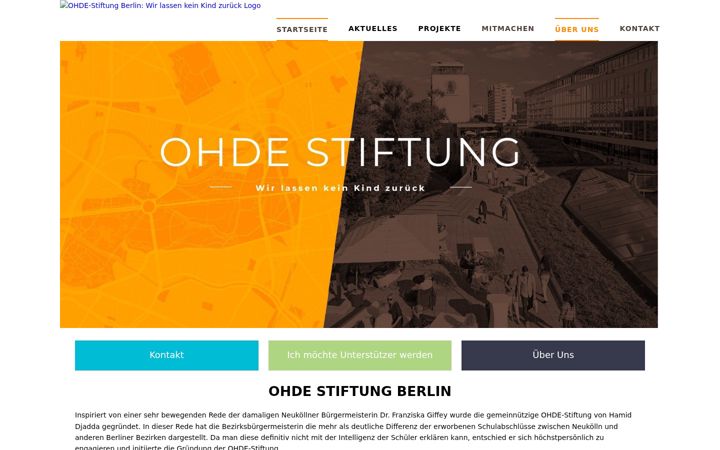 Screenshot of ohde-stiftung.de