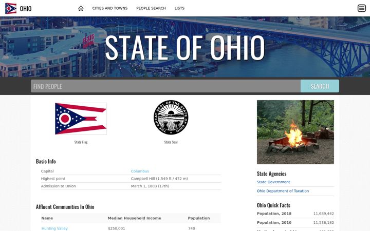Screenshot of ohio.land
