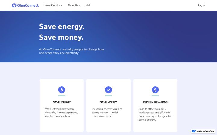 Screenshot of ohmconnect.com