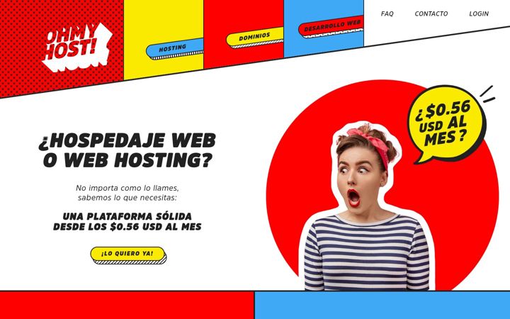 Screenshot of ohmyhost.com