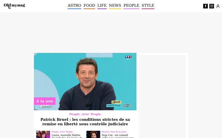 Screenshot of ohmymag.com