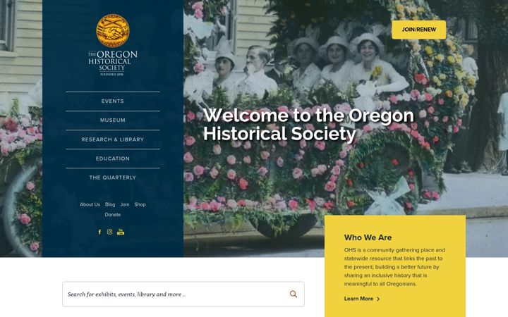 Screenshot of ohs.org