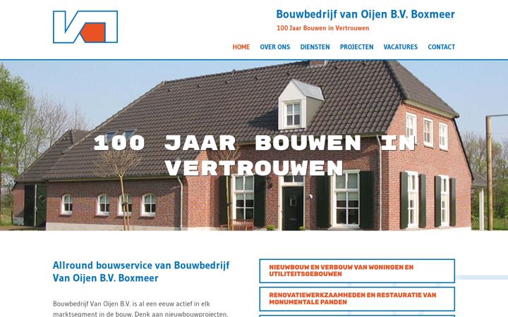 Skärmbild av oijen-bouw.nl