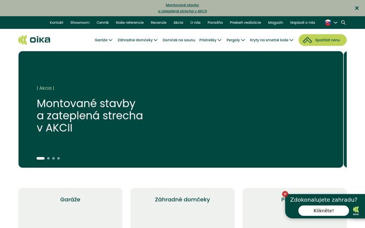 Ekraanipilt saidist oika.sk