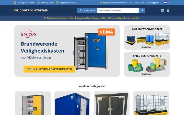 Zrzut ekranu oilcontrolsystems.nl
