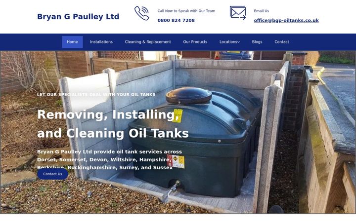 Screenshot ta' oiltanksuppliers.co.uk