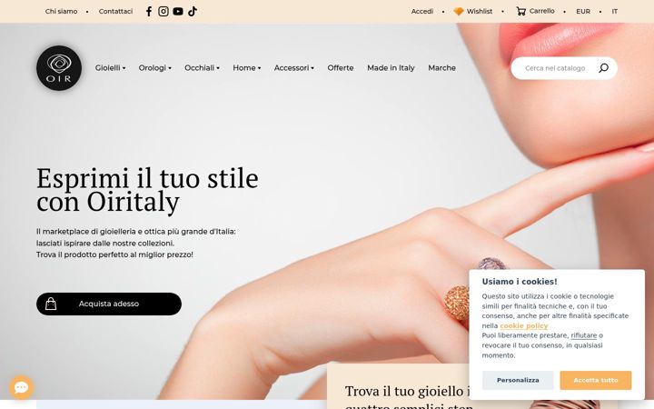Screenshot of oiritaly.it