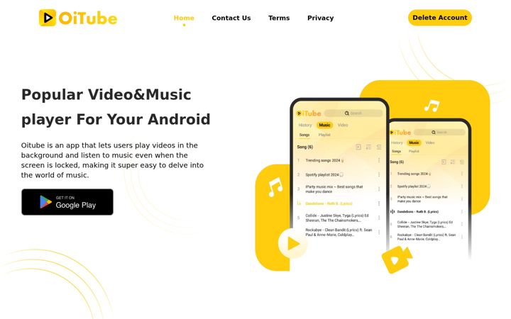 Screenshot of oitube.com