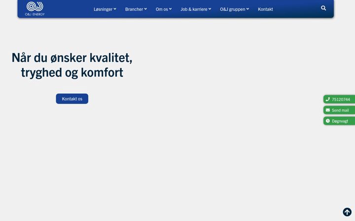 Screenshot van oj-energy.dk