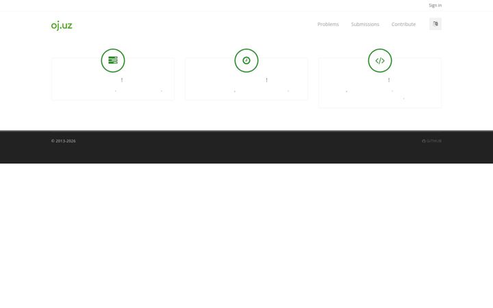 Screenshot of oj.uz