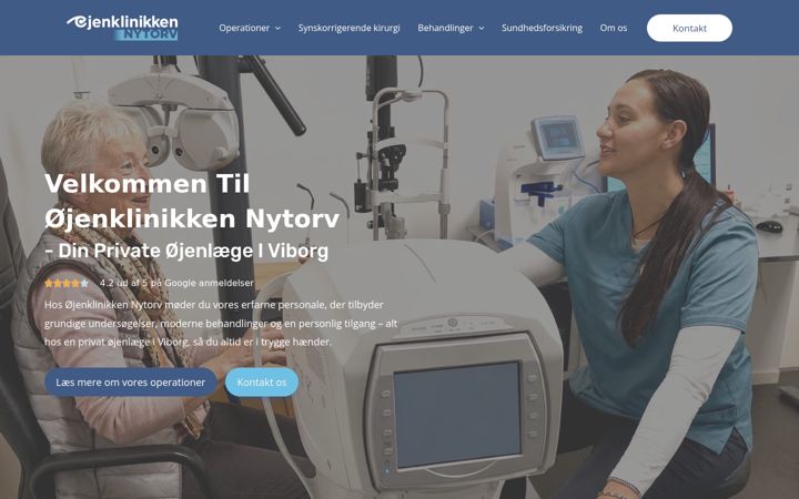 Screenshot ta' ojenklinikkennytorv.dk