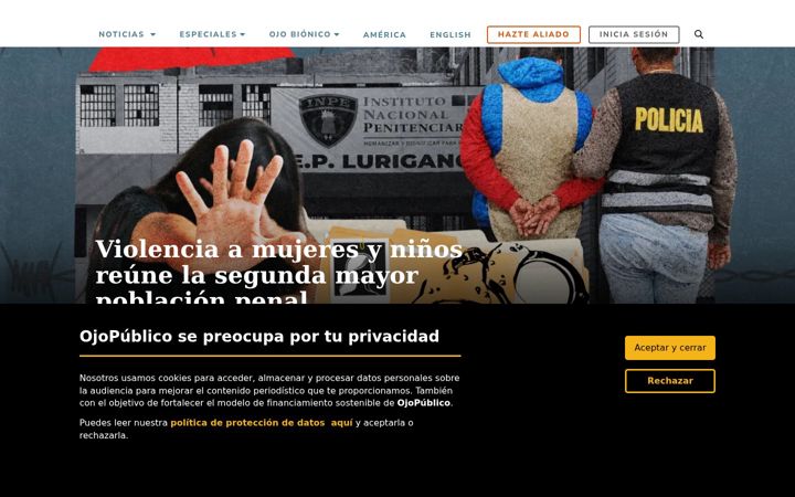 Screenshot of ojo-publico.com