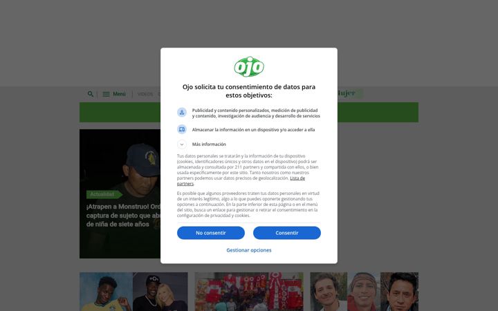 Screenshot of ojo.pe