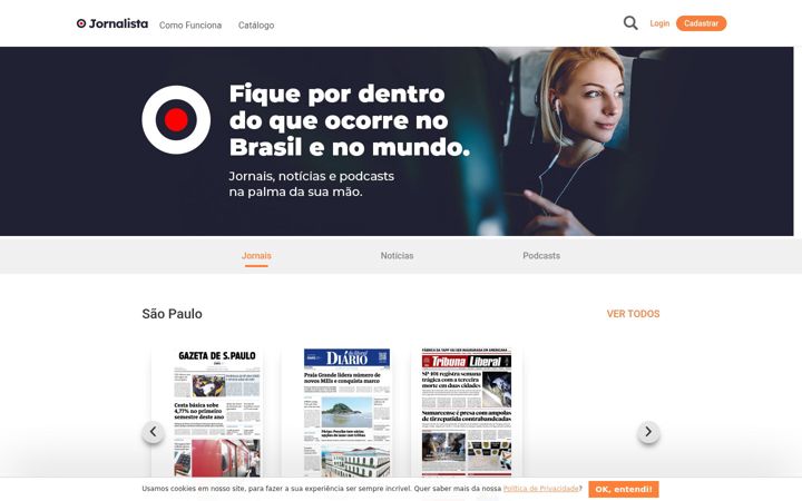 Screenshot of ojornalistaapp.com.br