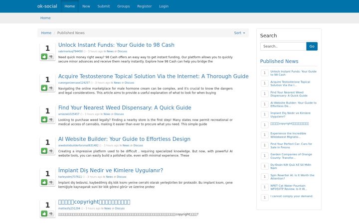 Screenshot of ok-social.com