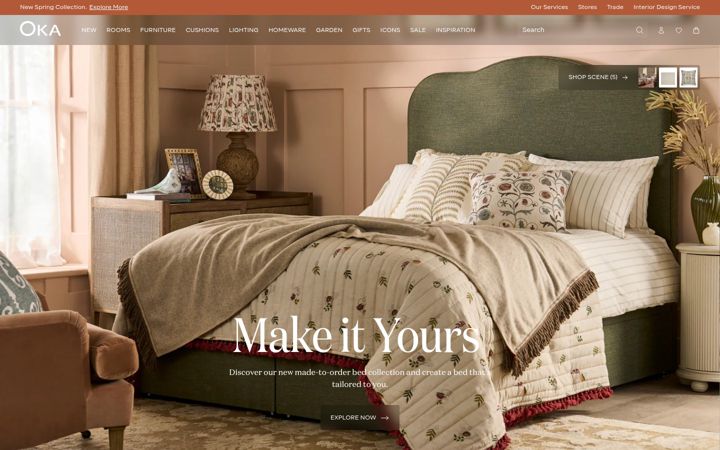 Screenshot von oka.com
