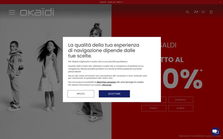 Screenshot of okaidi.it