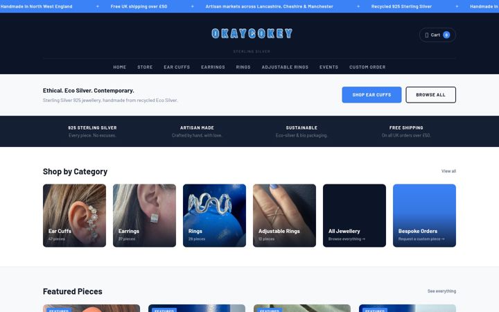 Screenshot von okaycokey.co.uk
