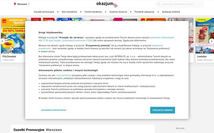 Screenshot of okazjum.pl