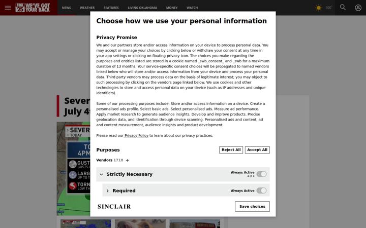 Screenshot of okcfox.com