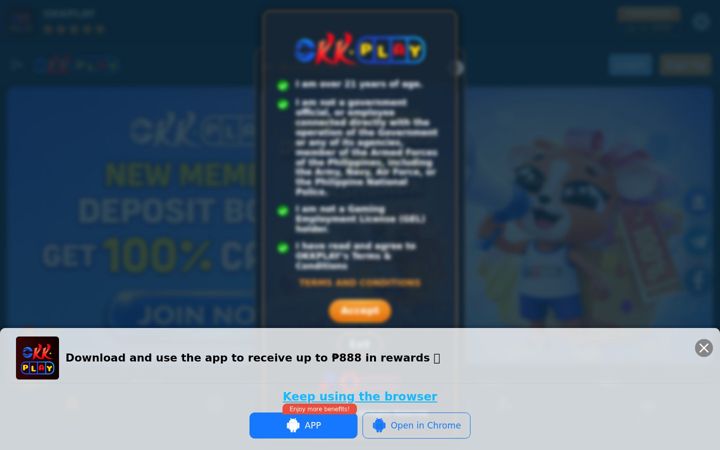 Screenshot di okkplay5.com