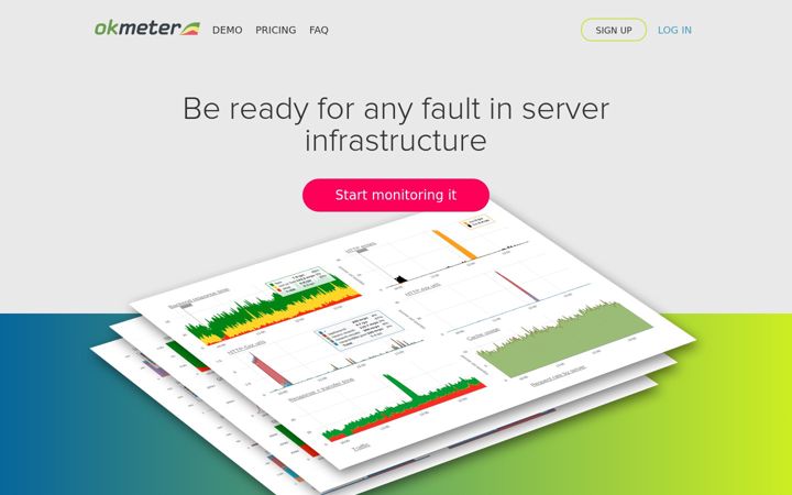 Screenshot di okmeter.io