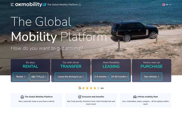 Screenshot of okmobility.com