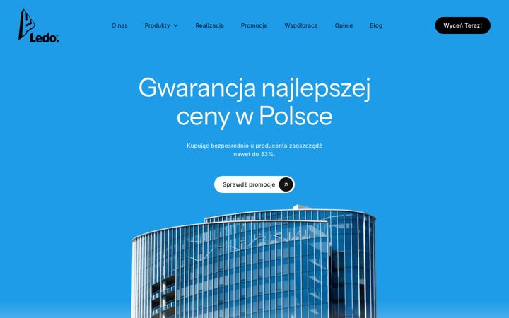 Screenshot of oknaledo.pl