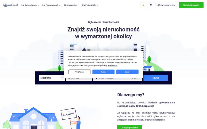 Screenshot of okolica.pl