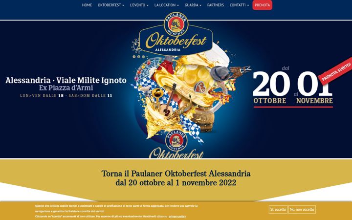 Screenshot von oktoberfestalessandria.it