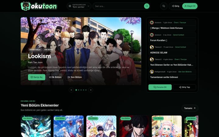 Screenshot of okutoon.com