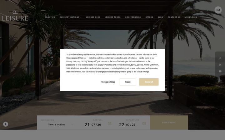 Snímek obrazovky ol-leisure.com