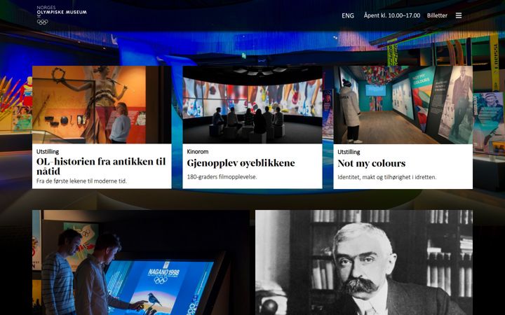 Screenshot of ol.museum.no