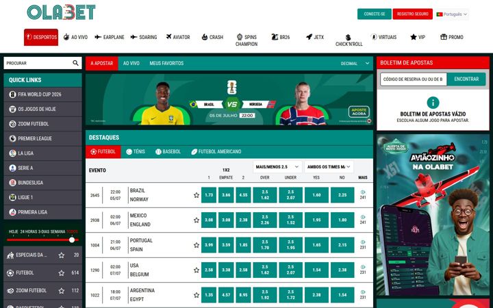 Screenshot of olabet.co.mz