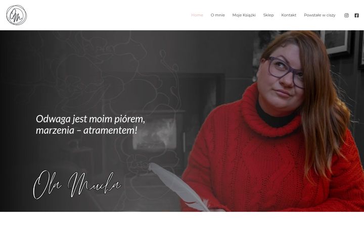 Skærmbillede af olamucha.com