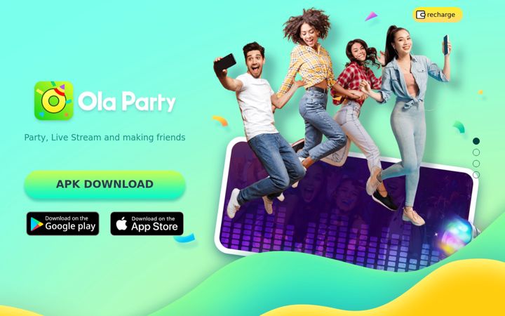 Screenshot of olaparty.com