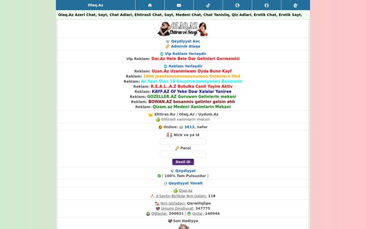 Screenshot of olaq.az