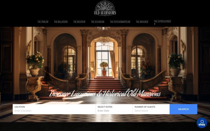 Screenshot of old-mansions.com