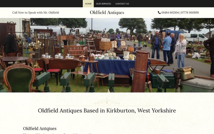 Screenshot of oldfieldantiques.co.uk