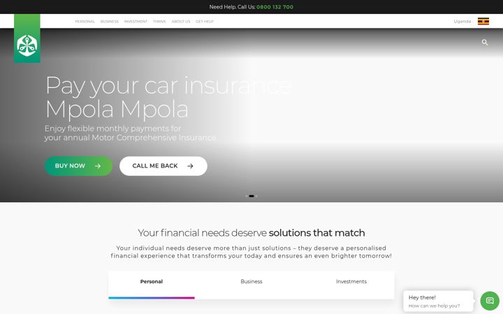 Screenshot of oldmutual.co.ug