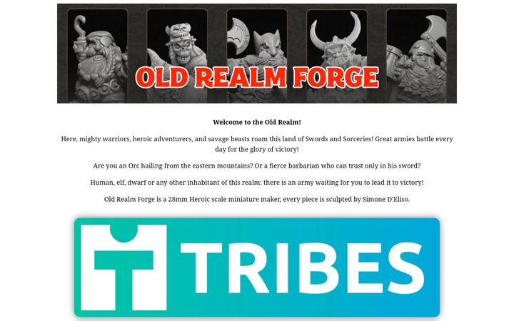 Snimka zaslona za oldrealmforge.com