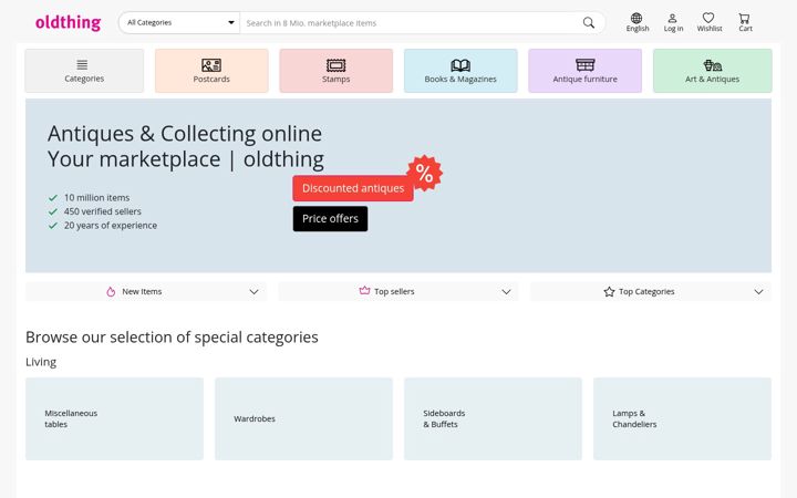 Screenshot of oldthing.net