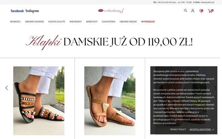 Screenshot ta' oleksy.pl