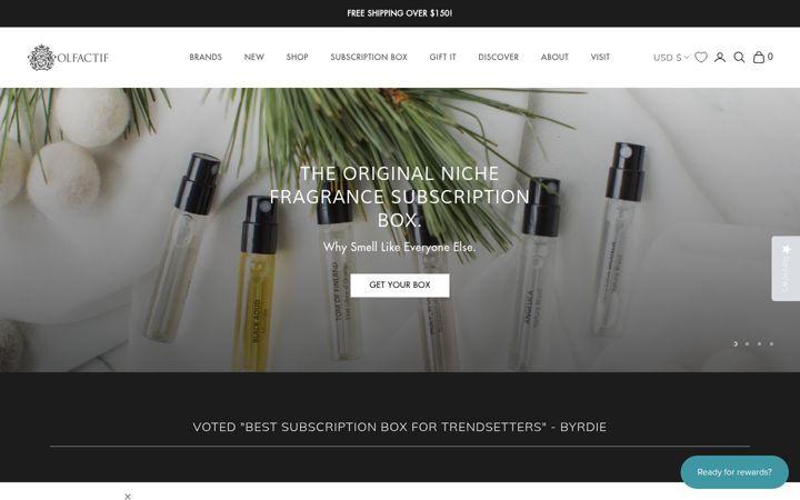 Screenshot of olfactif.com
